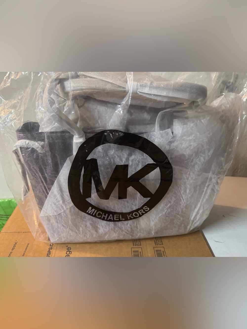 Michael Kors Purple Logo Tote - Picture 3 of 3